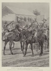 The Relief of Ladysmith, Meeting of Generals White and Buller and their Staffs